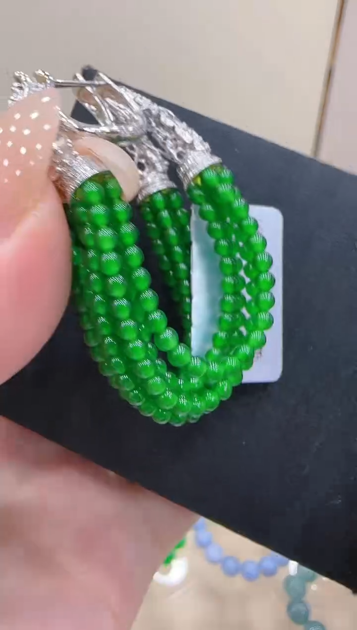 【闪购商品】翡翠耳饰18K金镶嵌团购多样性发一件