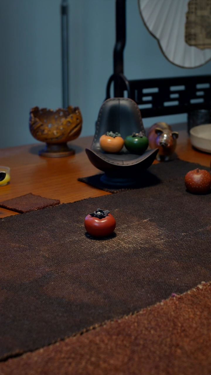 【闪购商品】可选颜色（事事如意柿子茶宠摆件