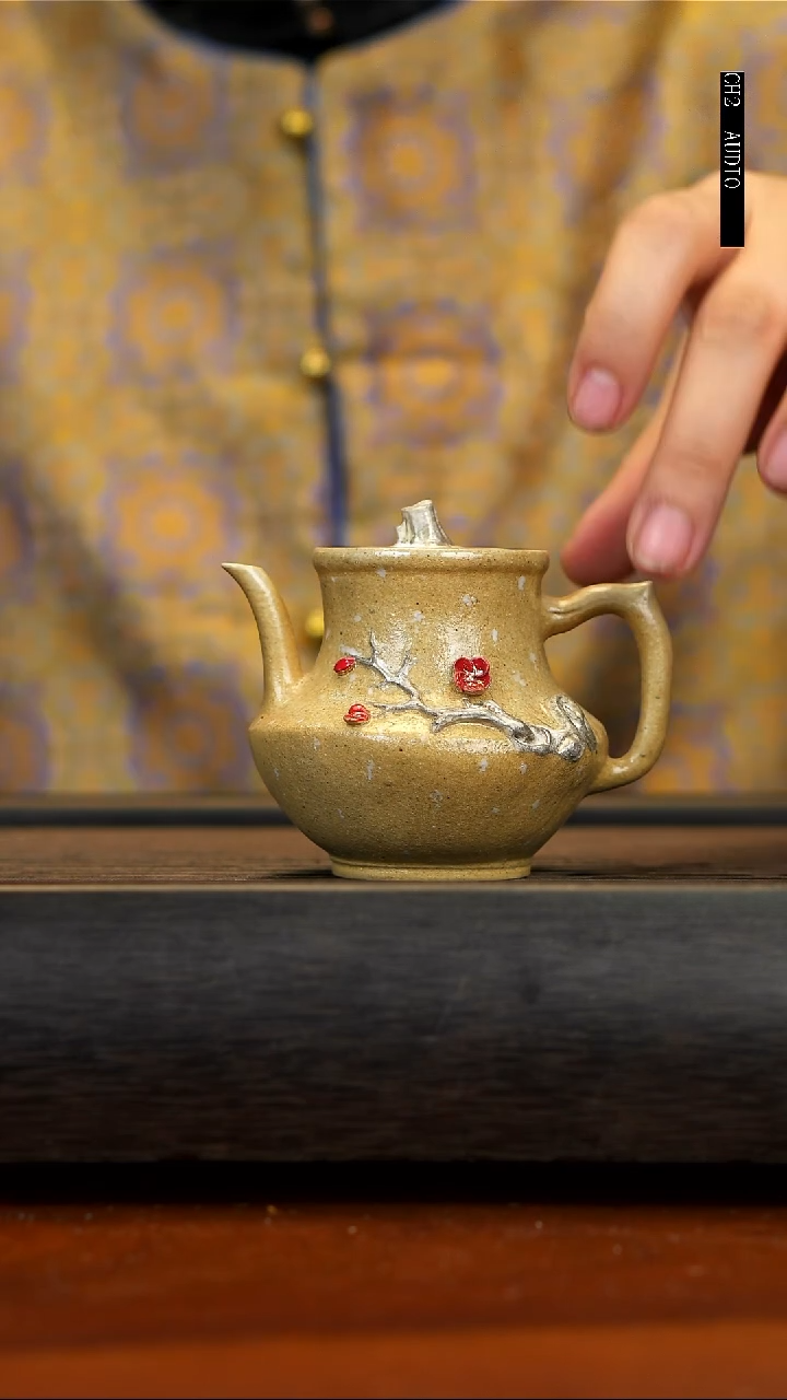 【闪购商品】紫砂茶壶宜兴紫砂 柴烧白玉段  包银