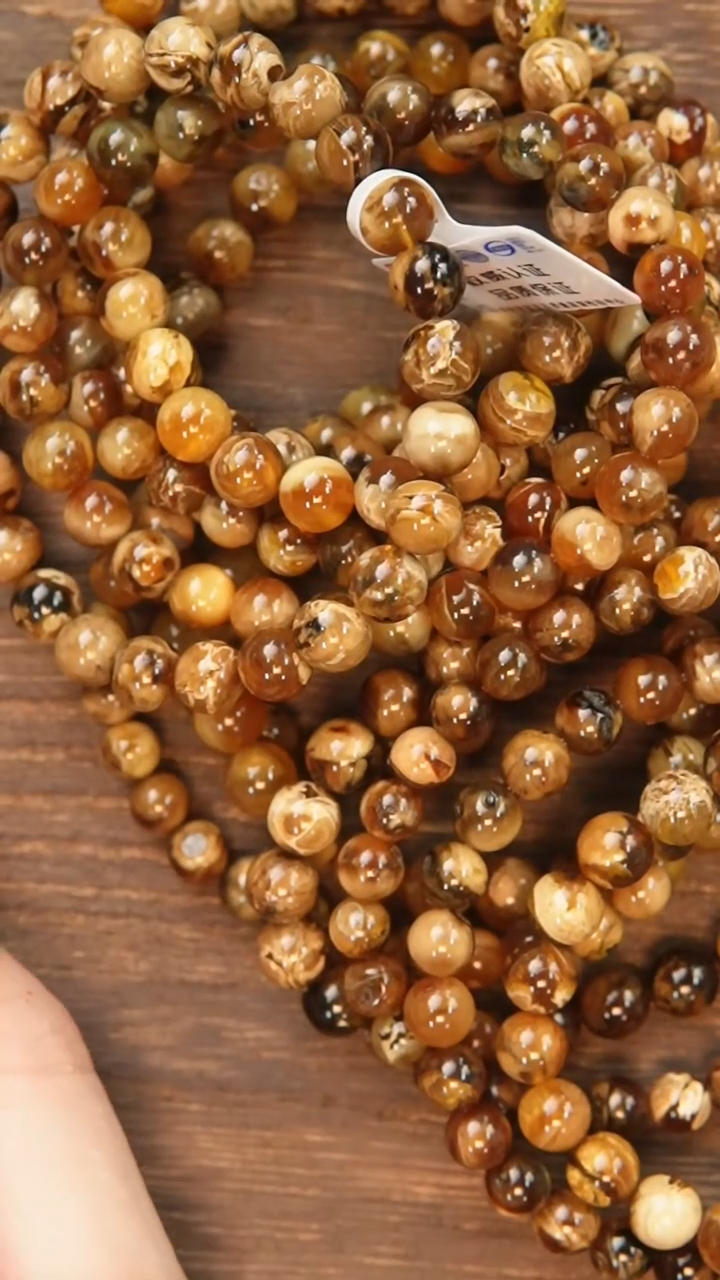 【闪购商品】琥珀手链未镶嵌7m溶洞多样性发其一