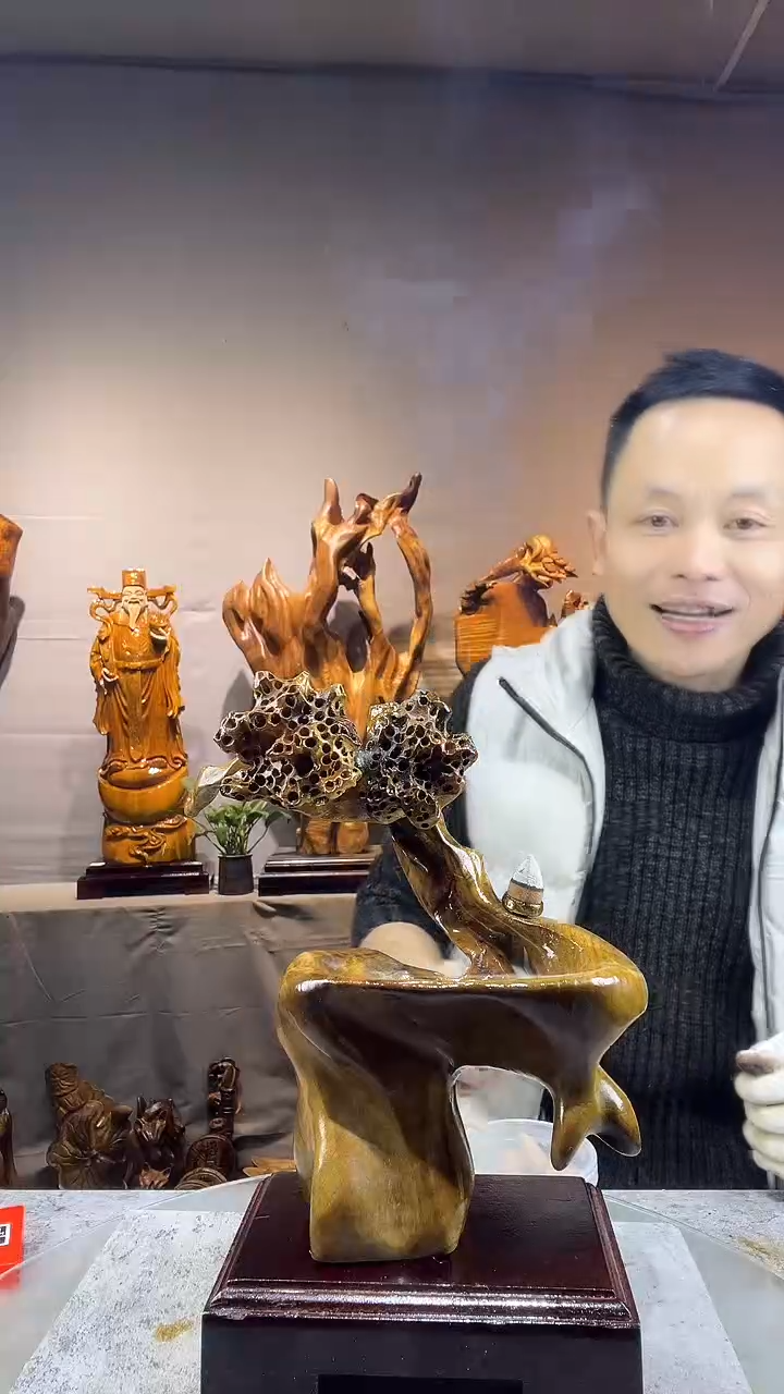 金丝楠随***动小叶桢楠随行摆件16