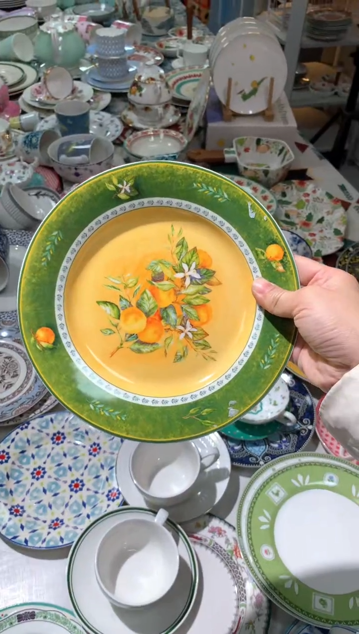 【闪购商品】瓷片CC975陶瓷没有完美无瑕陶瓷1个8寸