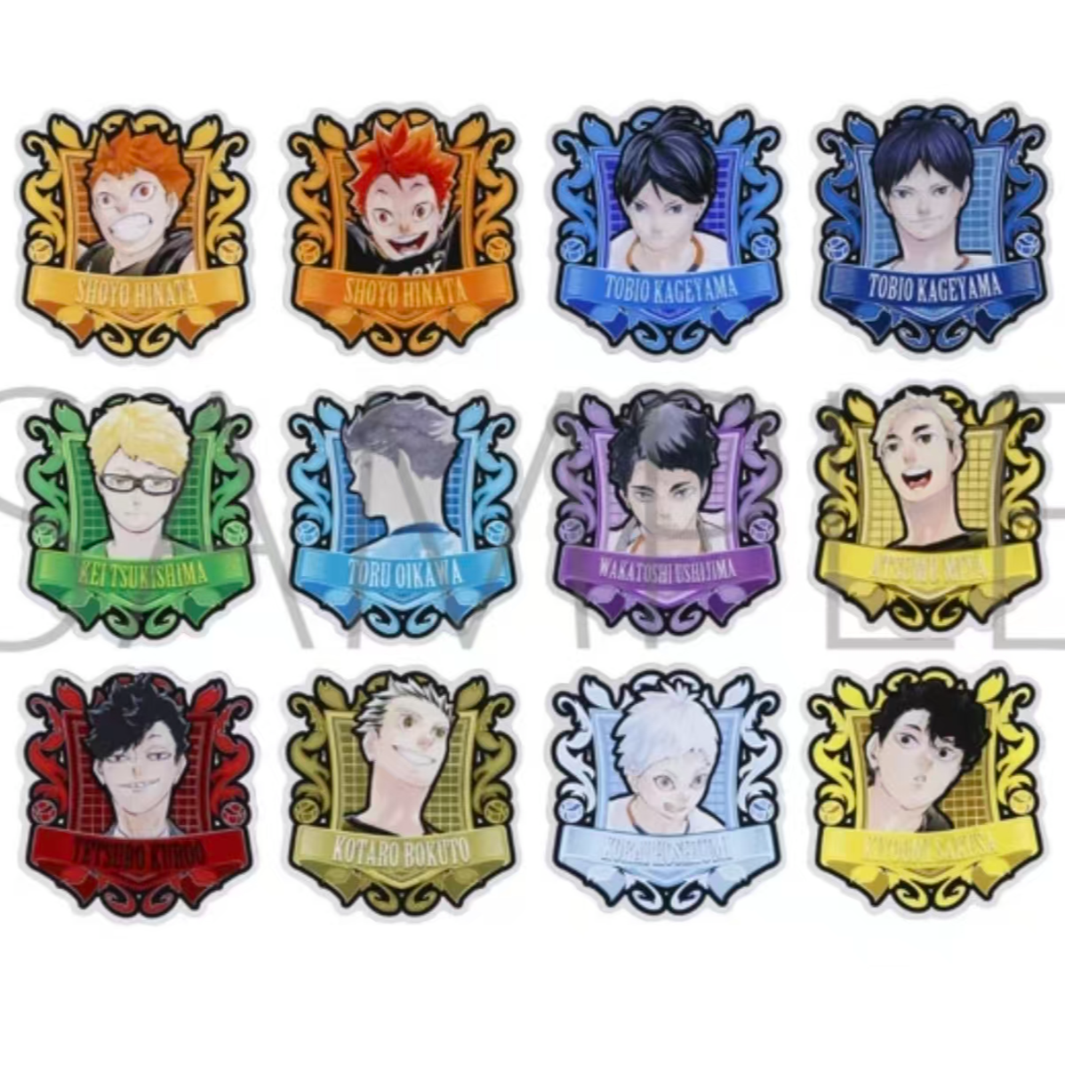 《小锦》排球少年原画异形亚克力吧唧徽章盲盒（默认代拆)