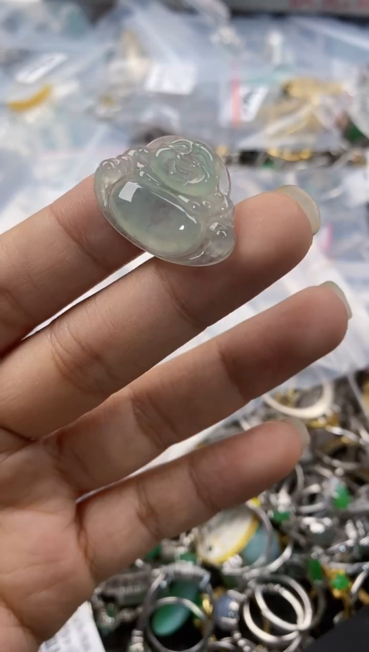 未镶嵌戒指翡翠333---6