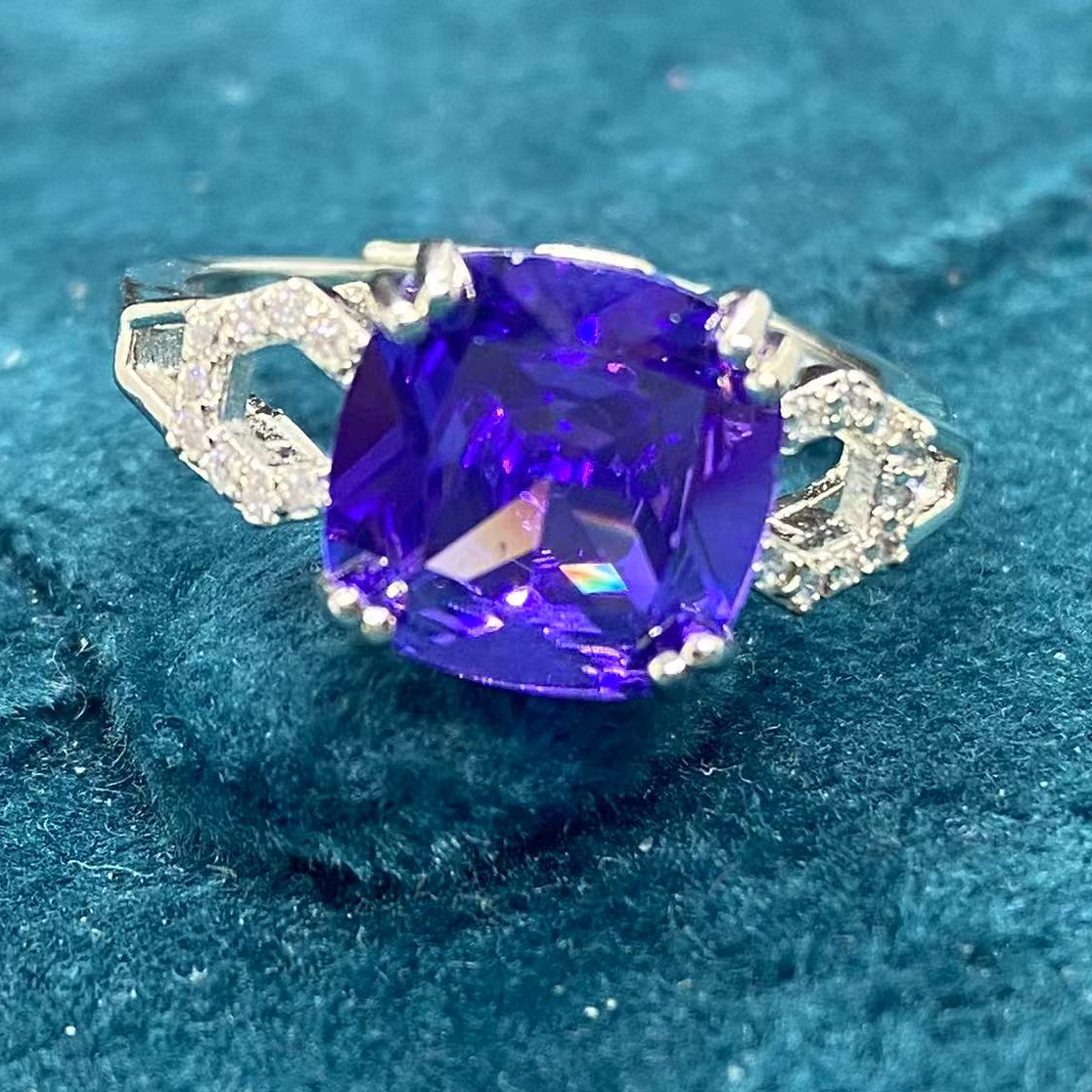 【南非库里南】NFKLN  紫色环扣戒指 259