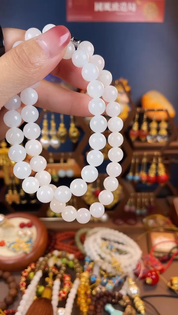 未镶嵌和田玉挂件，妈妈链