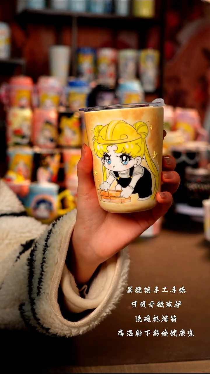 景德镇陶瓷手工手绘杯杯