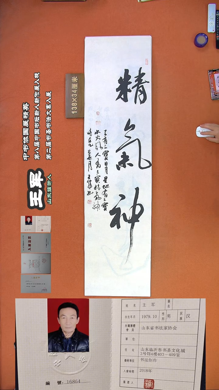 【闪购商品】书法123a王军书法作品