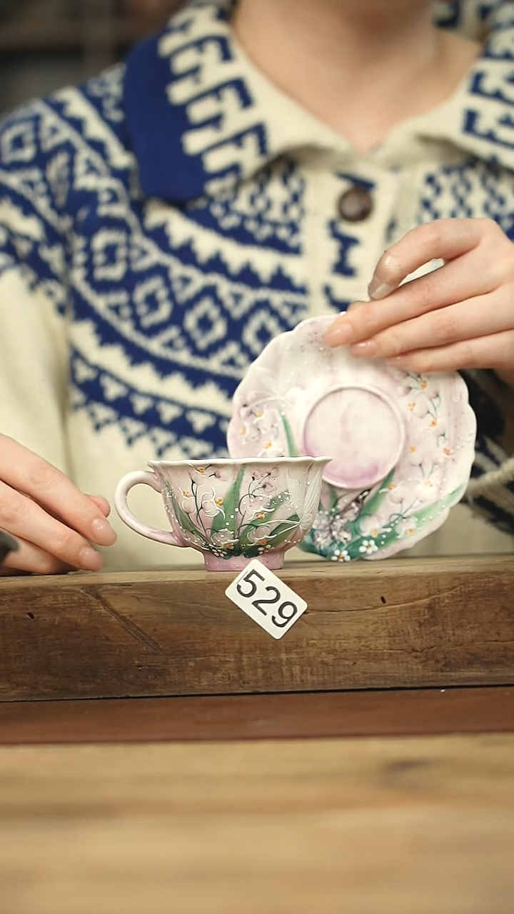 设计师手作款 十七手绘咖啡杯