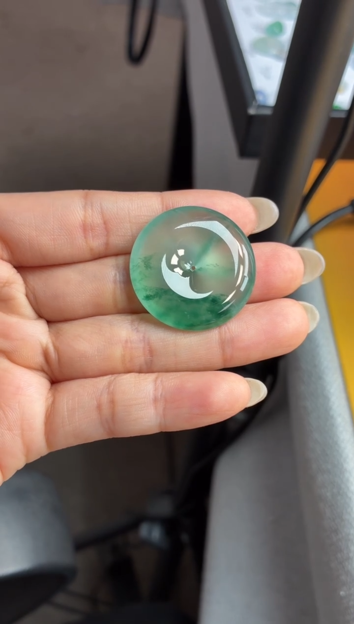 吊坠(不含链)未镶嵌翡翠32 平安扣 29.9 6.3