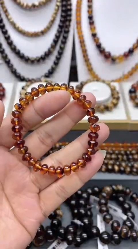 【闪购商品】琥珀颈饰未镶嵌7琥珀