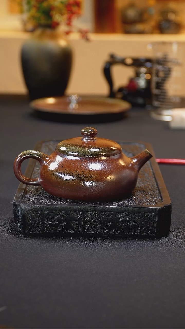 紫砂柴烧纯自然柴烧