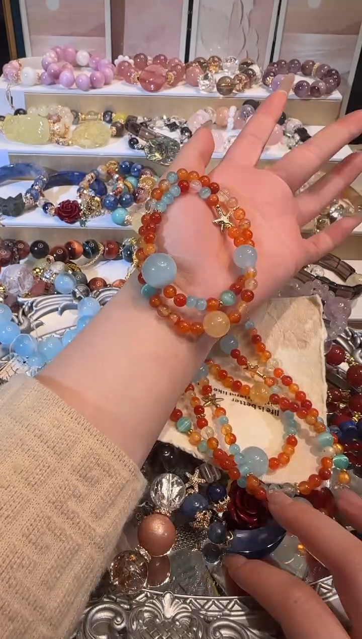 未镶嵌手链水晶多样性发一