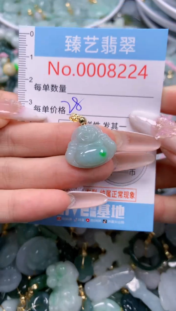 翡翠未镶嵌颈饰8224