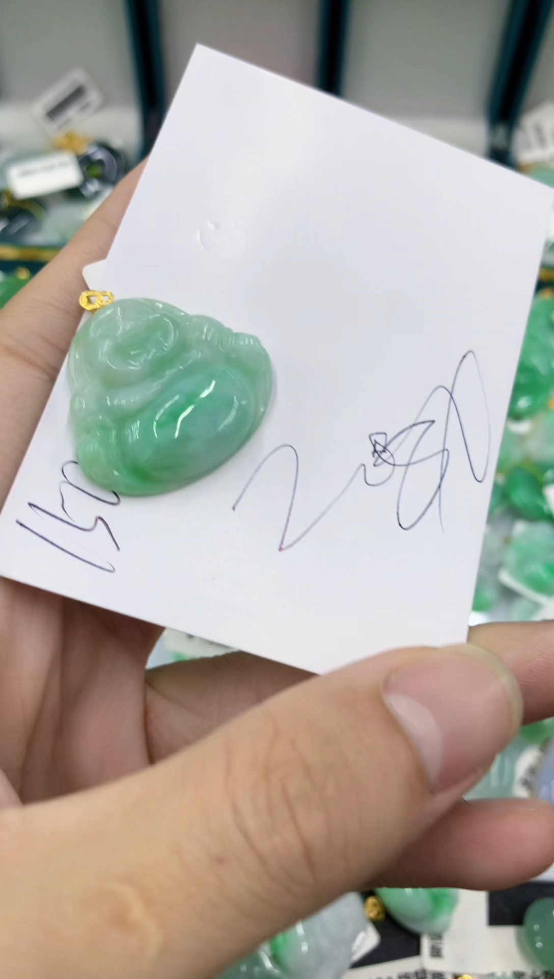 【闪购商品】翡翠颈饰18K金镶嵌号链接1111