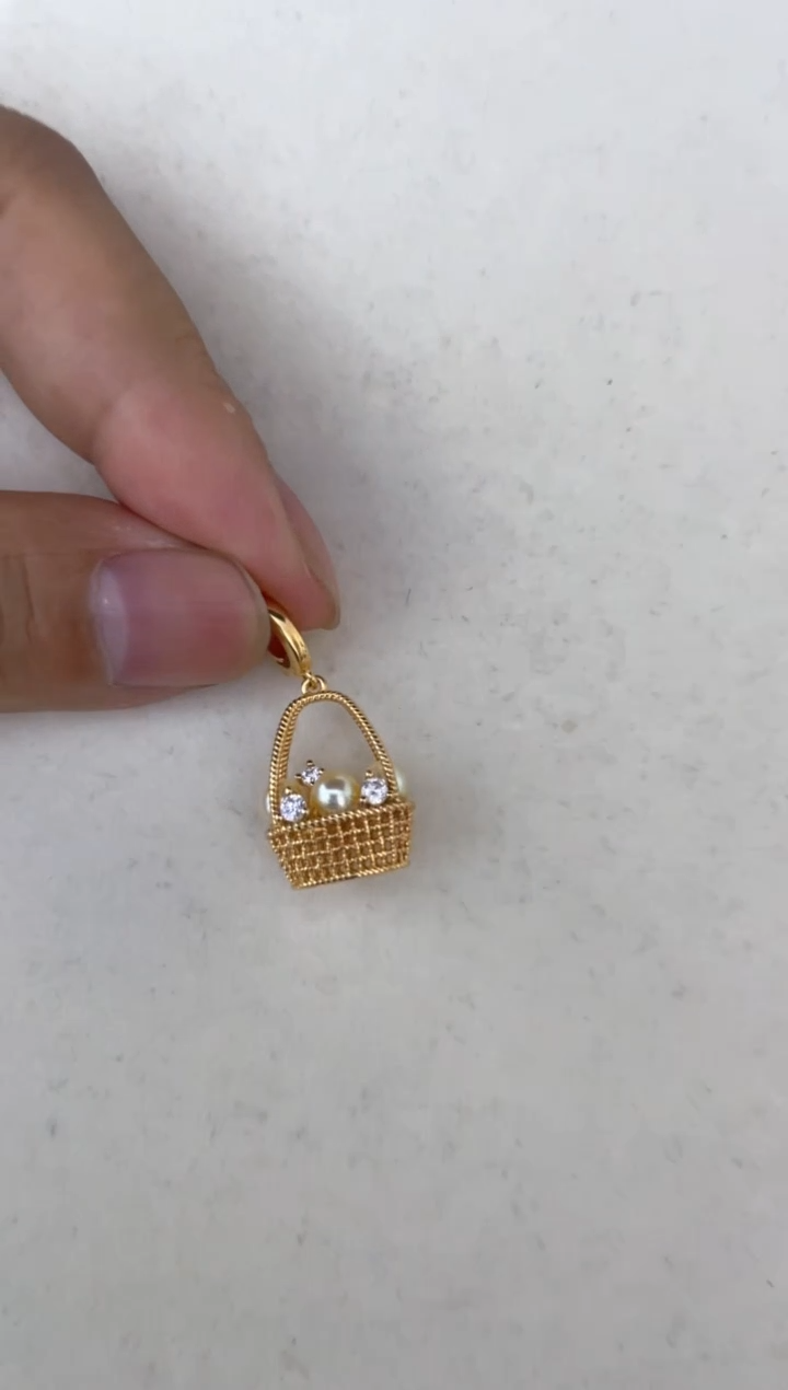 海水珍珠银S925镶嵌颈饰吊坠