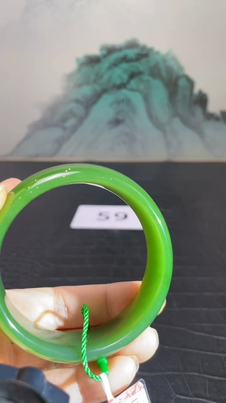 未镶嵌手镯和田玉（碧玉）高**水59