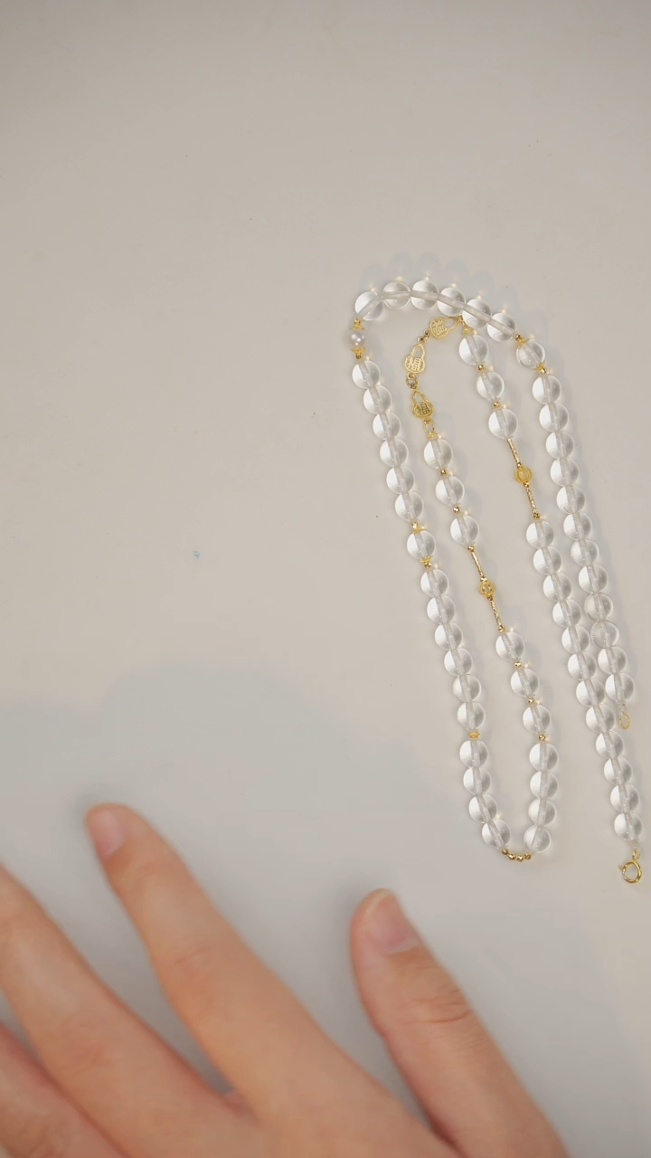 【闪购商品】水晶手串18K金镶嵌手串