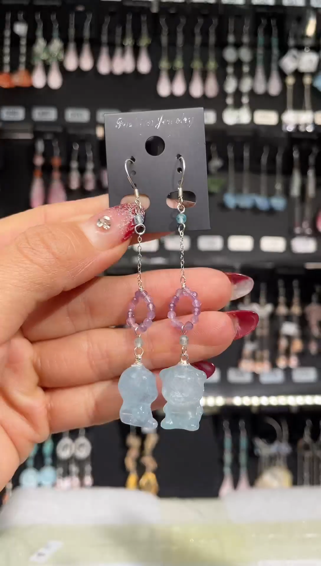 【闪购商品】紫晶耳饰银S925镶嵌是瑶瑶呀