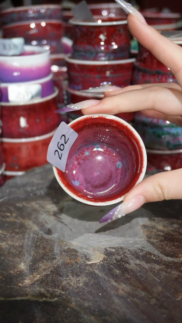 摆件陶精品窑变钧瓷茶器