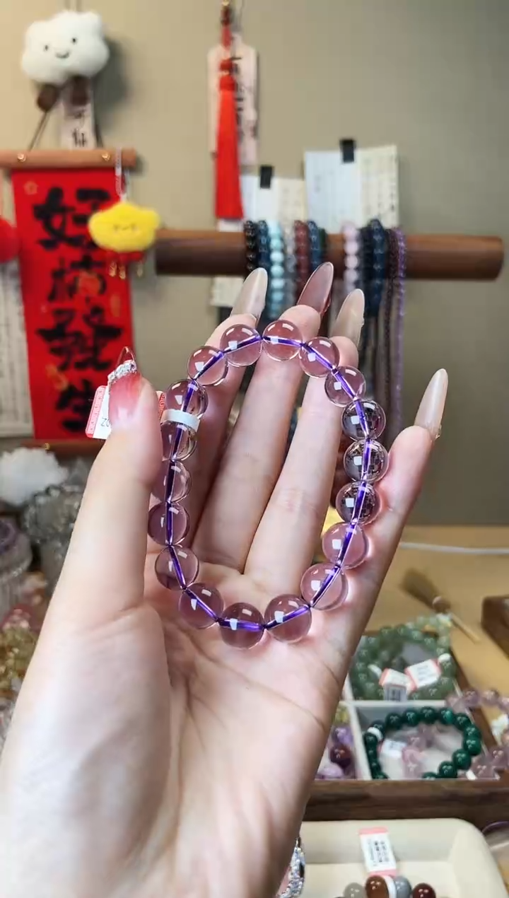 【闪购商品】水晶手链未镶嵌11m巴西紫水晶