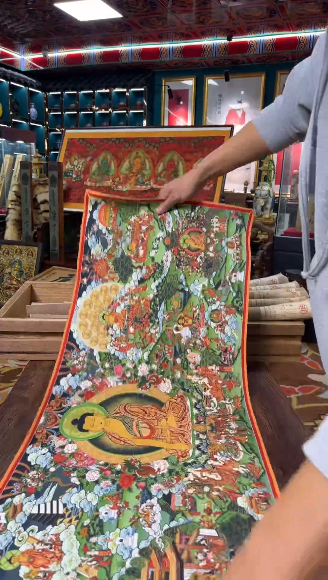 卷轴画晓晓的唐卡tk16