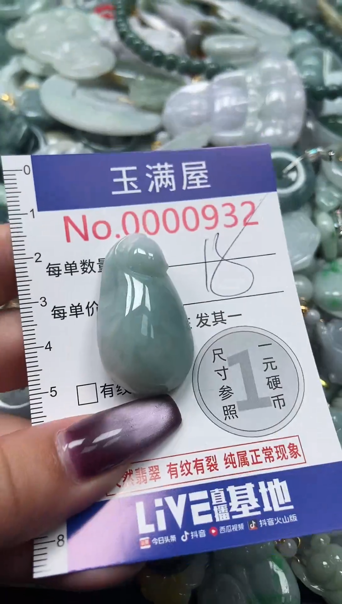 颈饰未镶嵌翡翠932