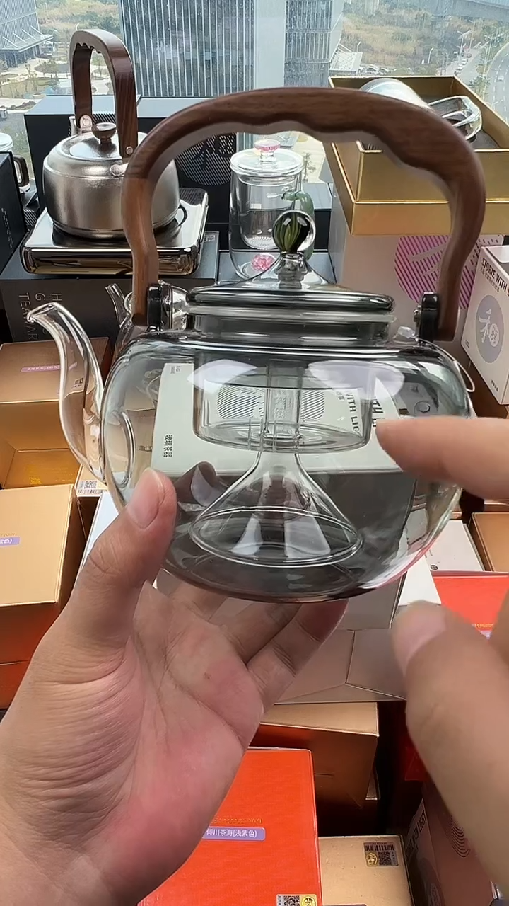 @@禾器晶彩山雅壶烟灰色