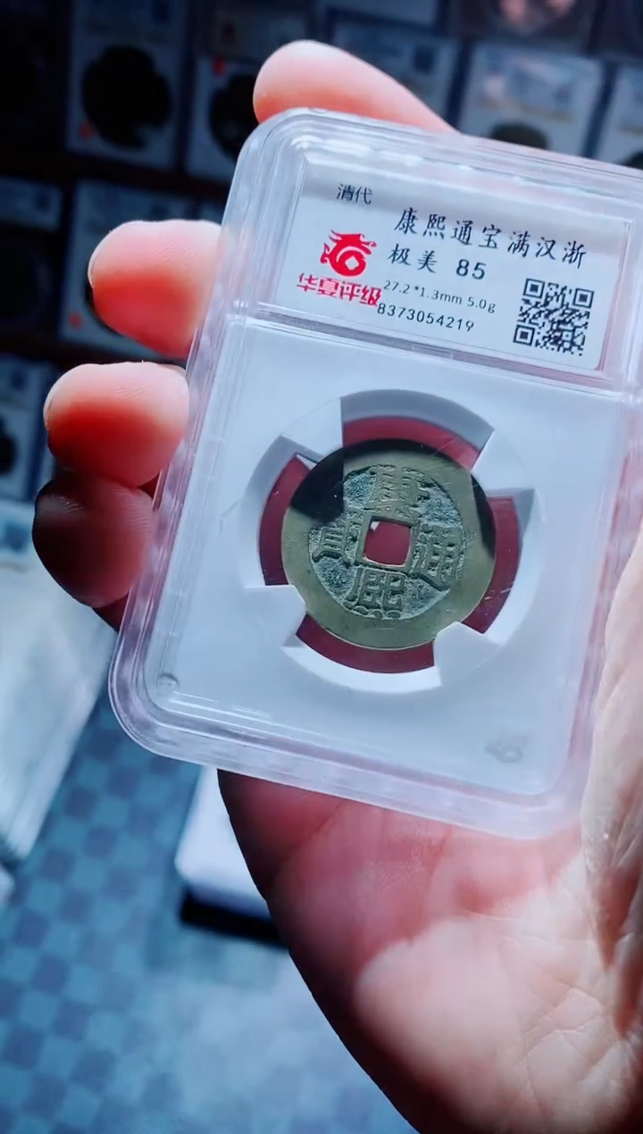 【闪购商品】铜古钱币康熙背字尾219