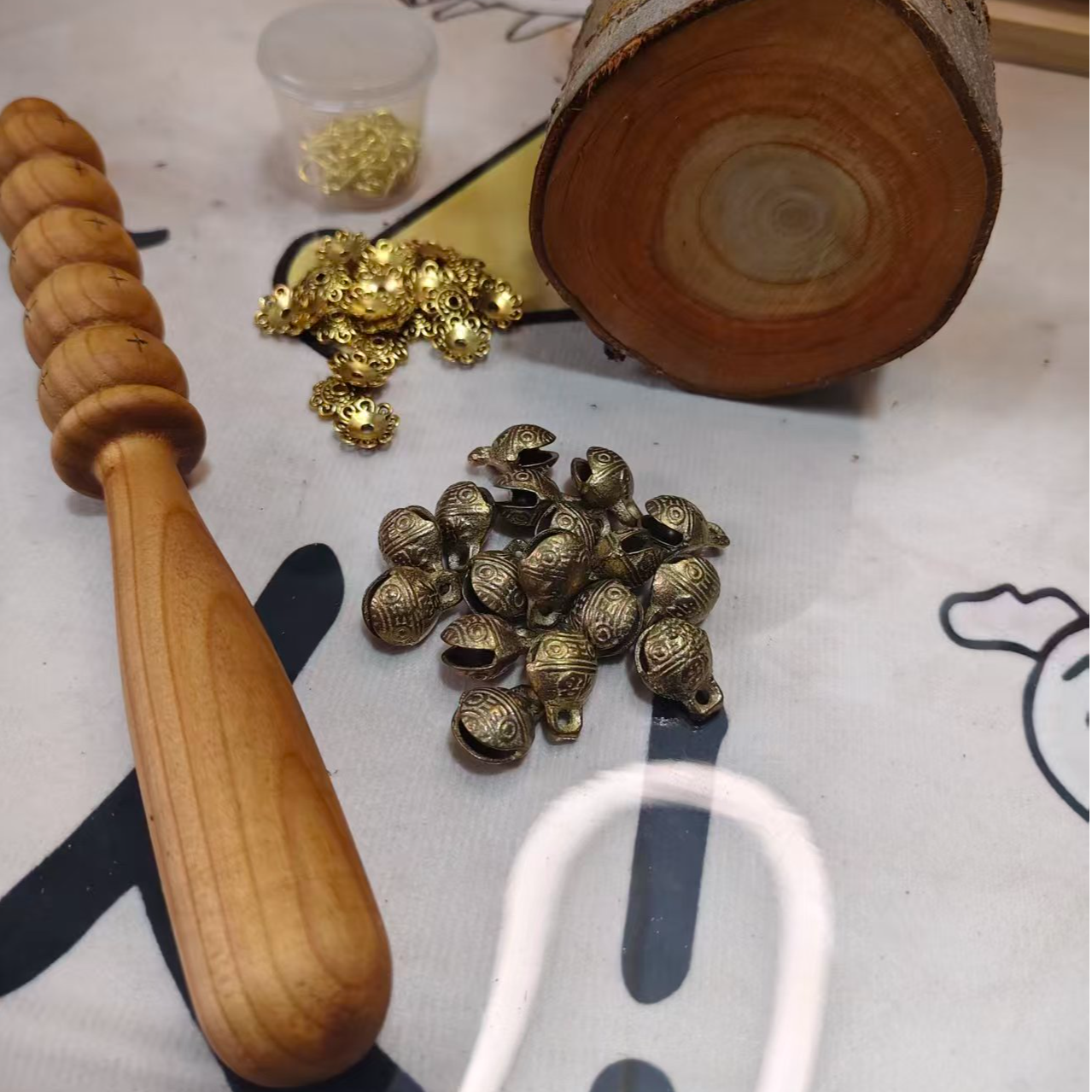 半成品专拍早教乐器非遗手工传承哗啦铃桃木花椒木红花梨多款