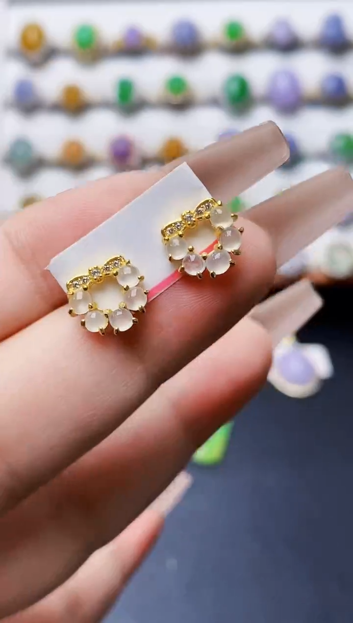 银S925镶嵌戒指翡翠1385