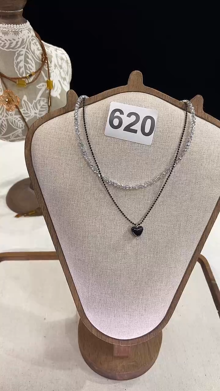 项链钛钢淡水珍珠620