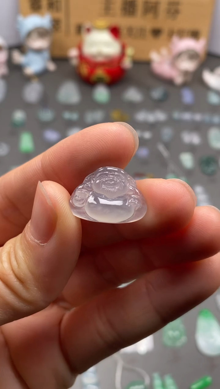 【闪购商品】翡翠颈饰未镶嵌冰财神爷/芬