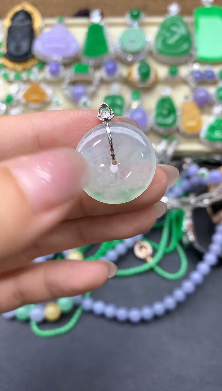 【闪购商品】翡翠颈饰18K金镶嵌122-中国好珍宝