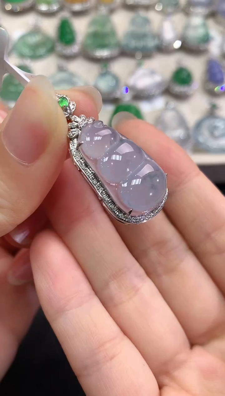 【闪购商品】翡翠颈饰18K金镶嵌C5    