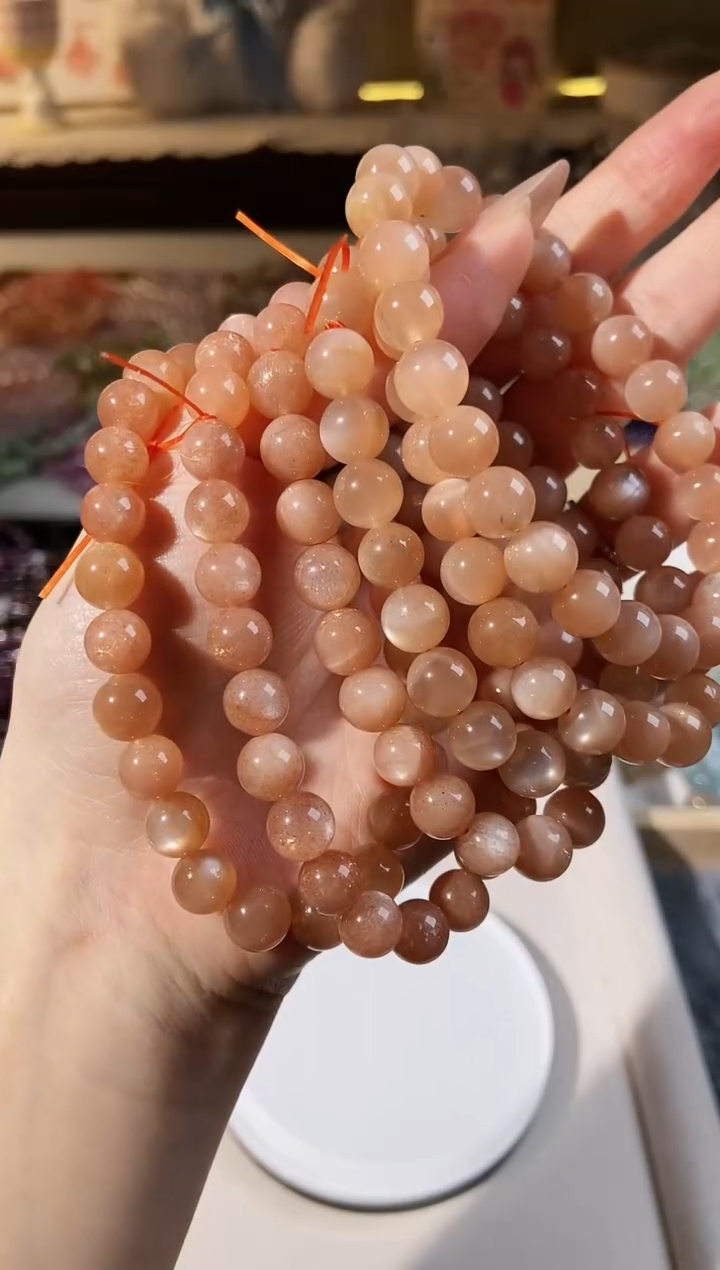 【闪购商品】水晶手串未镶嵌橙月光卡9