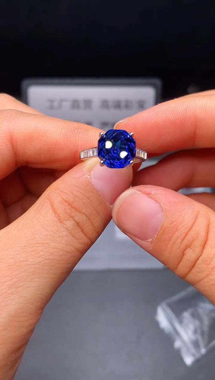 银S925镶嵌戒指托帕石11111