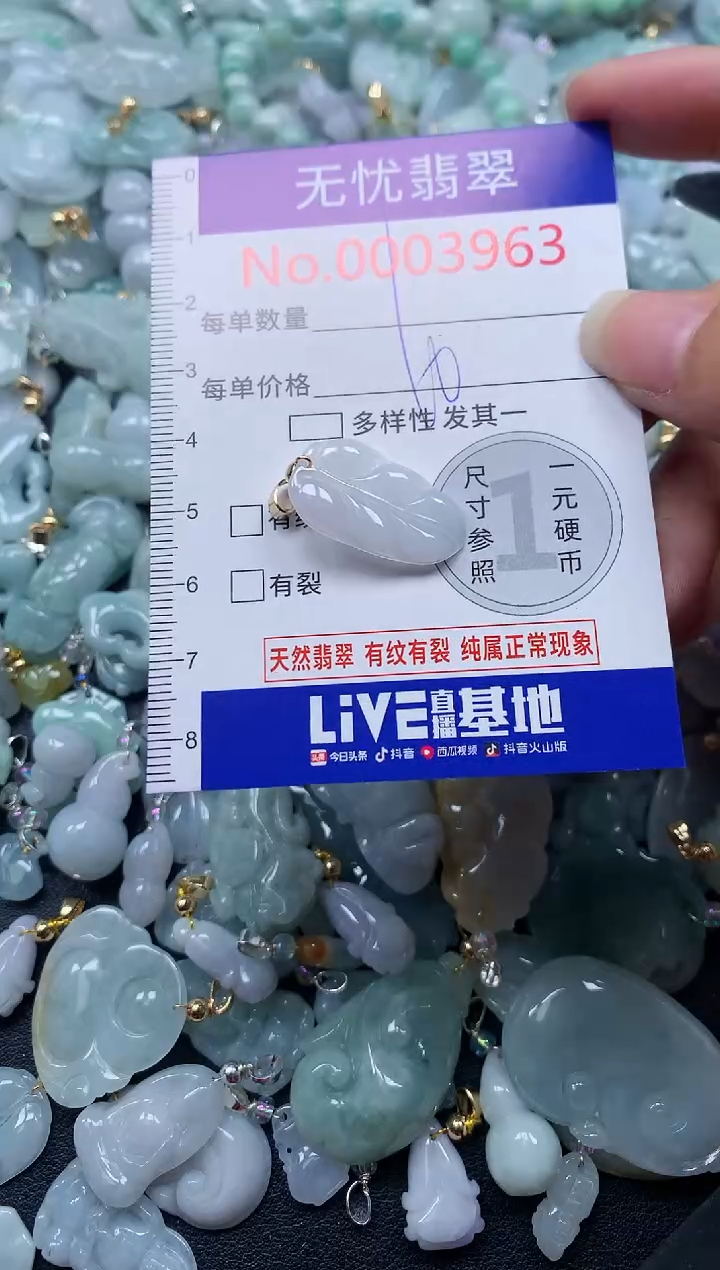 颈饰未镶嵌翡翠3963