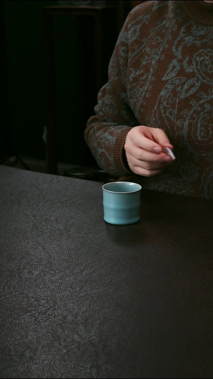 其他天蓝釉小竹节杯12