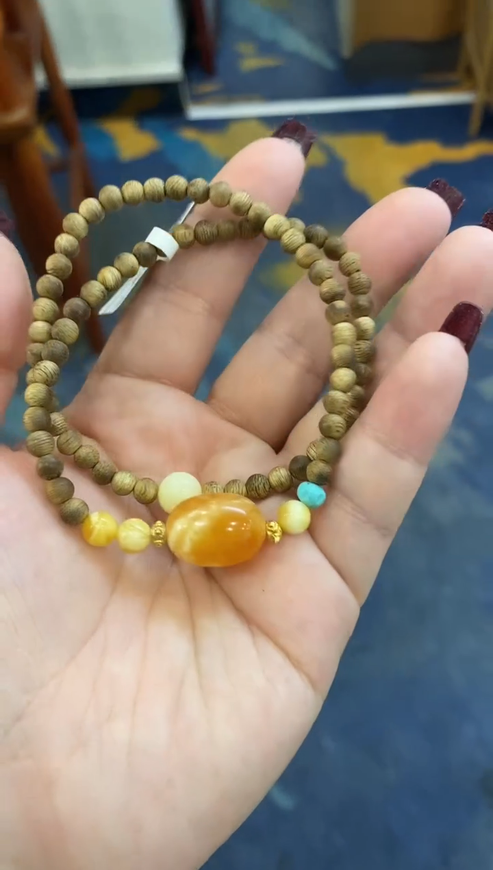 【闪购商品】蜜蜡颈饰未镶嵌QS0700琥珀蜜蜡