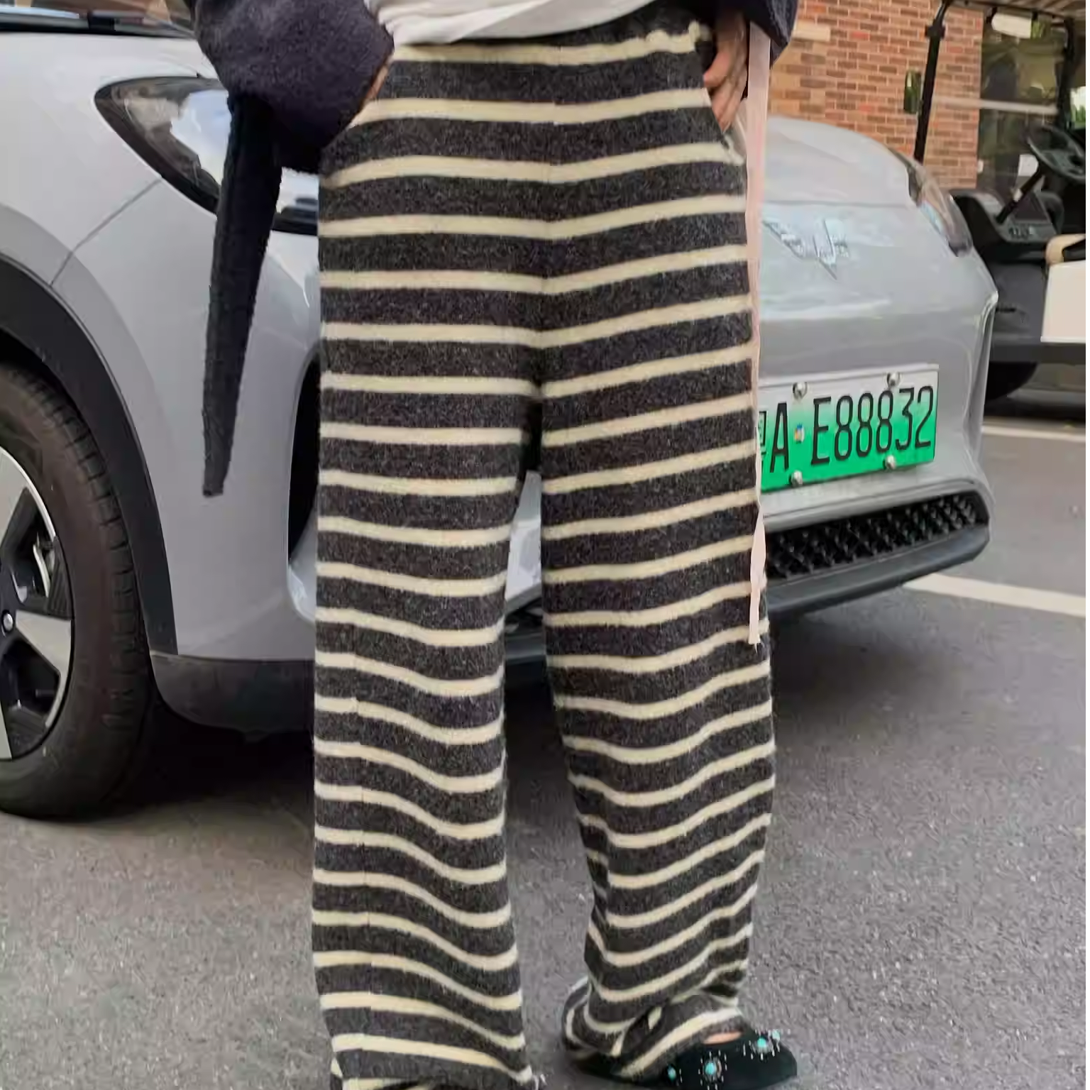 LILUSHOP【12.09 10:00新品】闭眼入软糯舒适慵懒拉毛休闲裤