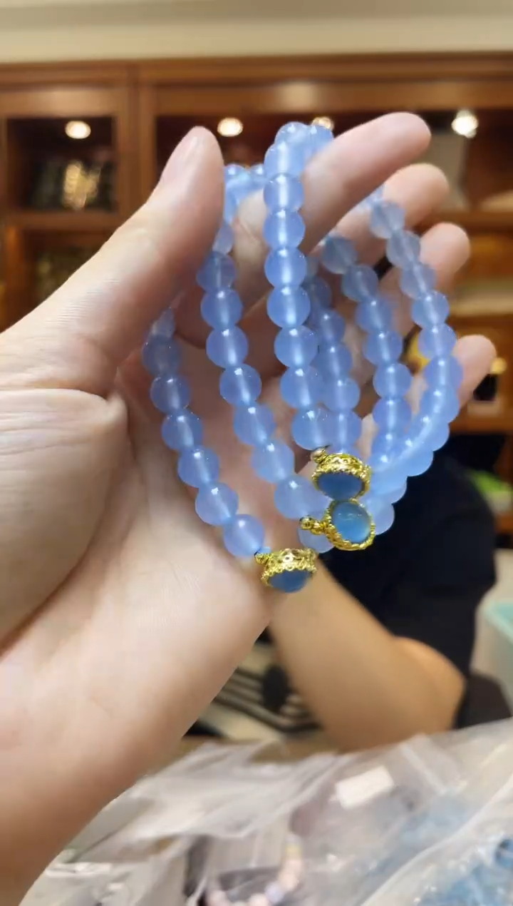 【闪购商品】海蓝宝石手串未镶嵌单件多样性发