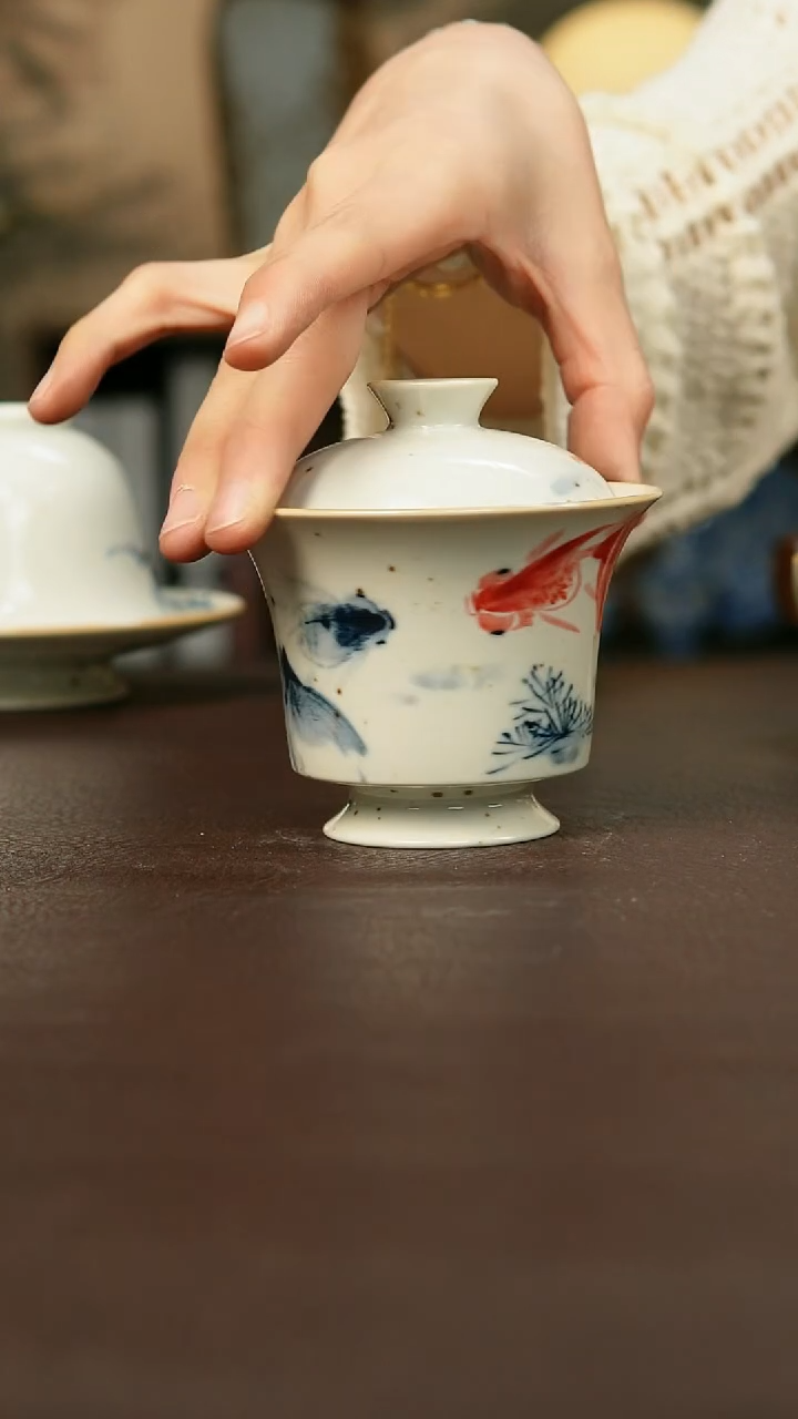 景德镇陶瓷杯碗柴烧多人