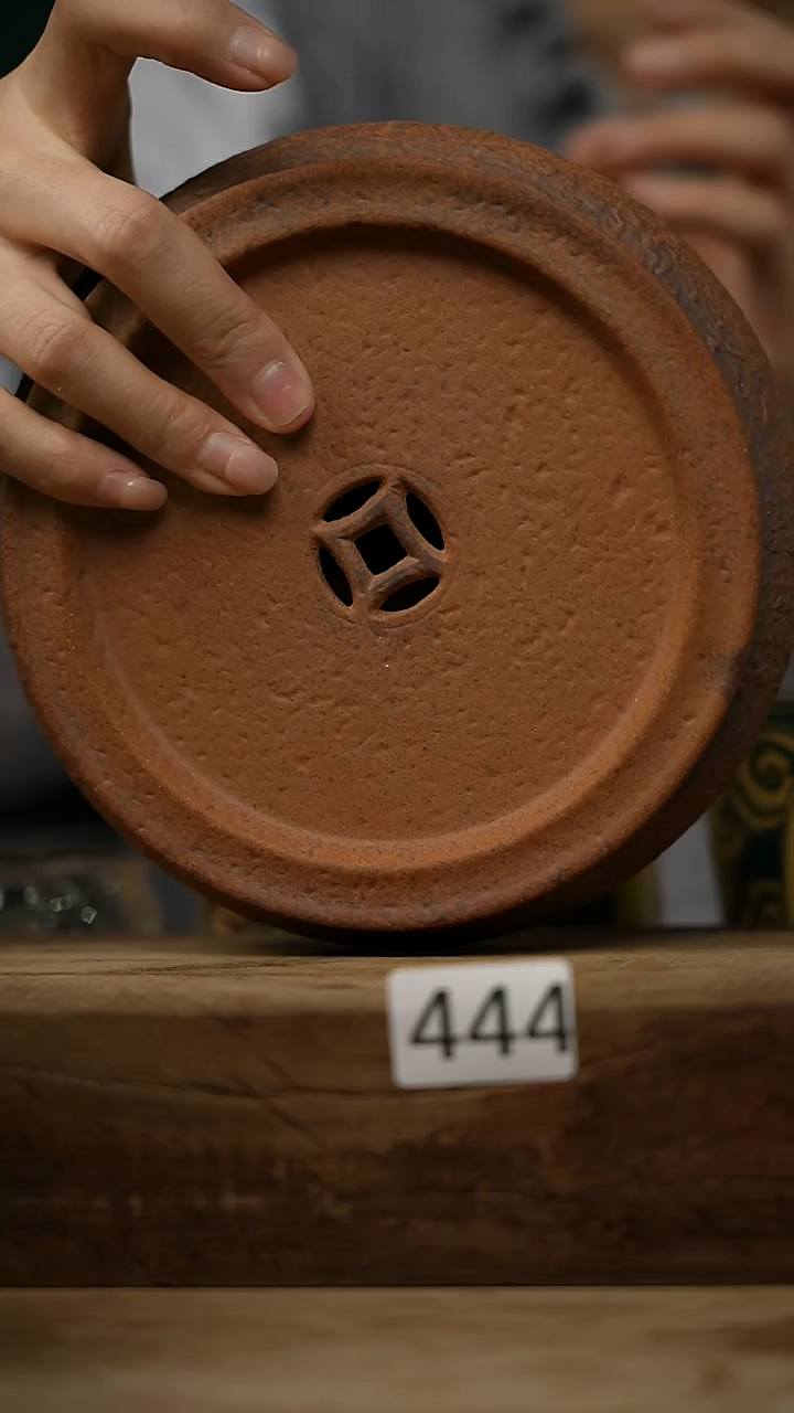 【闪购商品】瓷片老岩泥粗陶蓄水壶承