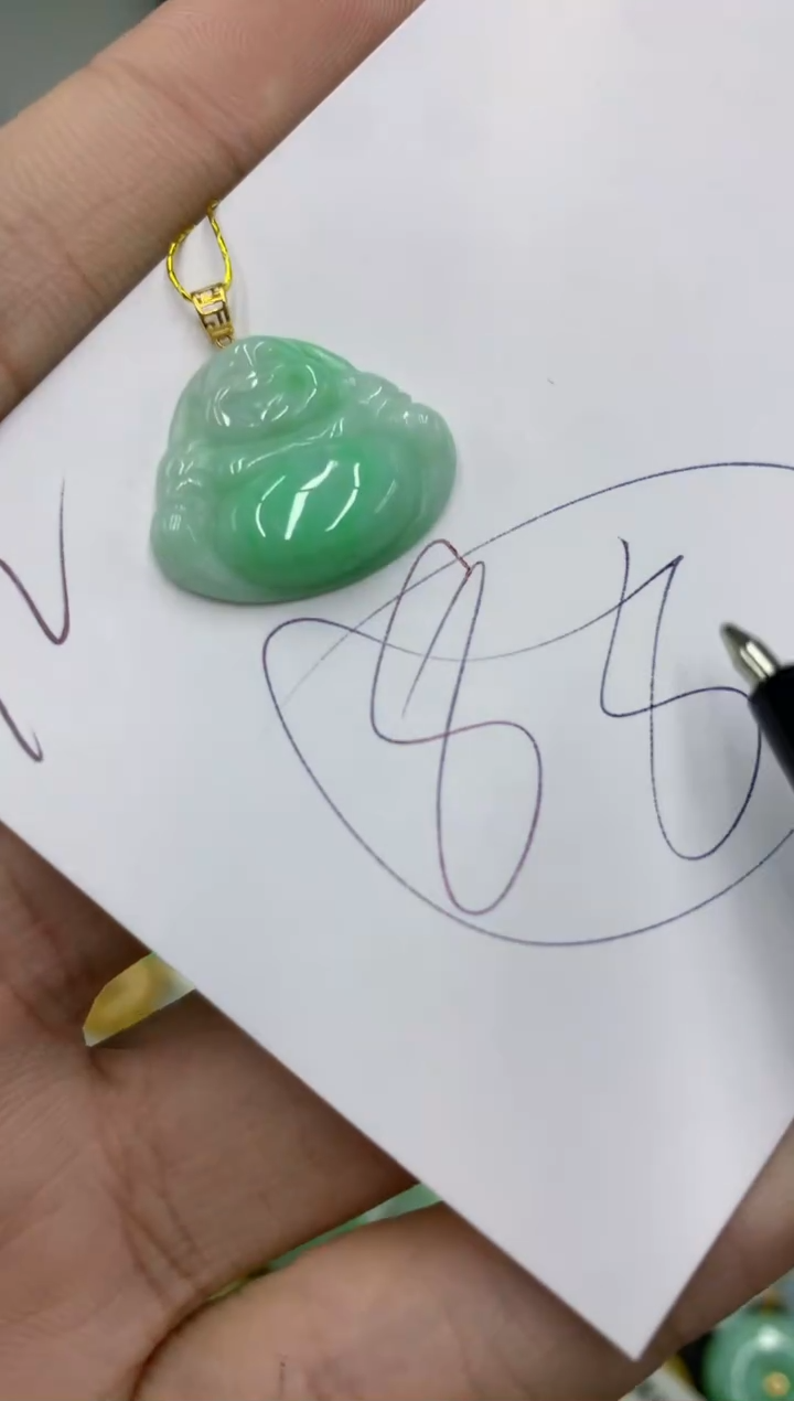 【闪购商品】翡翠颈饰18K金镶嵌号链接111111