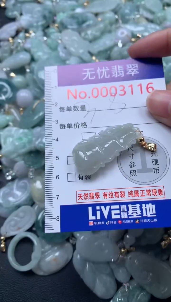 颈饰未镶嵌翡翠3116