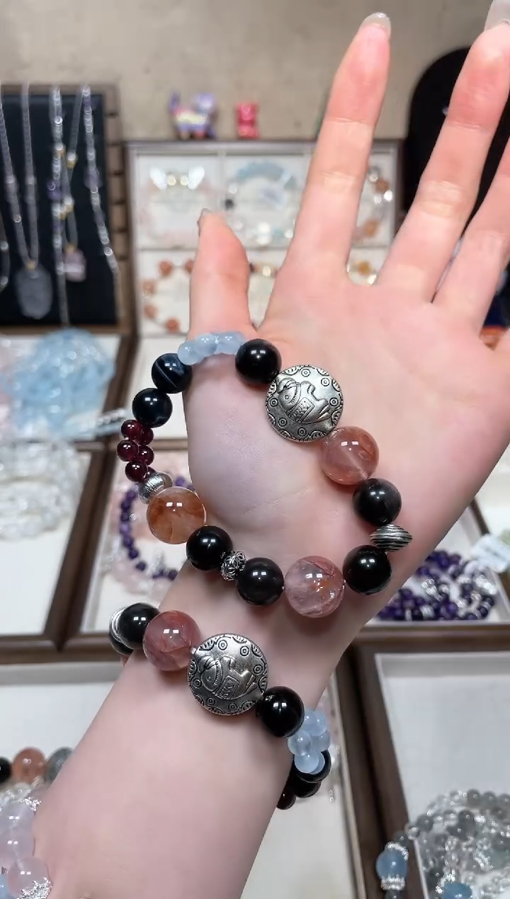 【闪购商品】水晶手串合金【白羊座】设计款手串