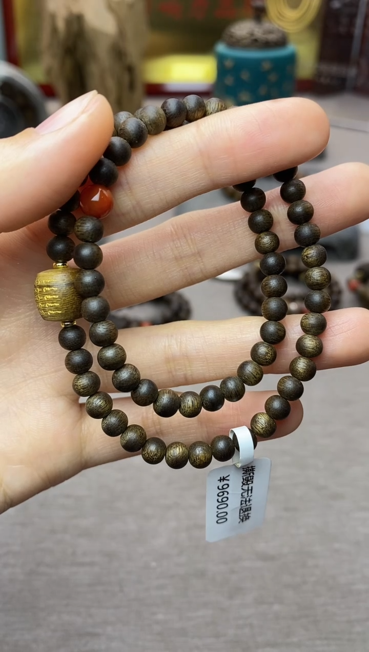 【闪购商品】沉香手串富森红土05沉水+红土五条+配饰两圈款