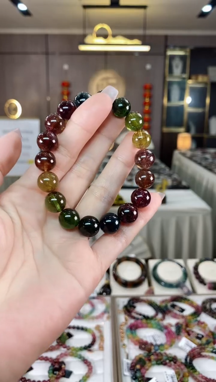 【闪购商品】碧玺单圈手串11mm+未镶嵌（多样性发一条）hon