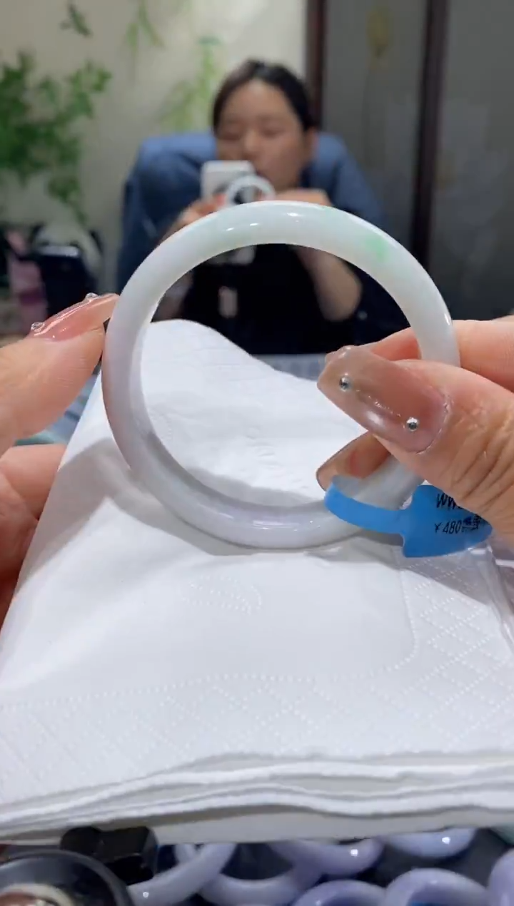 未镶嵌手镯翡翠圈口53.9